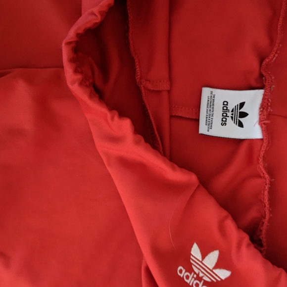 Red Adidas biker shorts - Picture 3 of 3